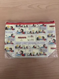 PEANUTS コミック柄ファスナー付きポーチ