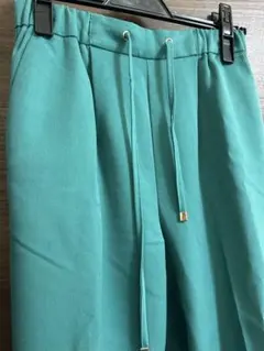 【Alma Design】レディース テーパードパンツ ターコイズブルー