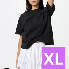 UNIQLO ユニクロ エアリズムコットンT XL BLACK