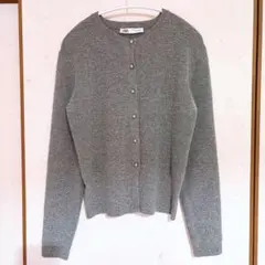 【らくらくメルカリ便】ZARA グレー ボタン付きカーディガン Mサイズ