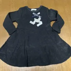 SLAP SLIP 黒 長袖ワンピース 100