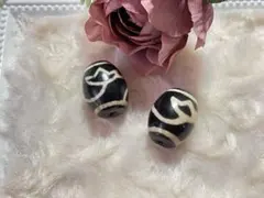 (天珠)蓮花布袋様天珠 2個セット