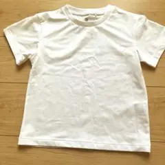 着用1回◆UNIQLO◆ 110cm ホワイト　半袖Tシャツ