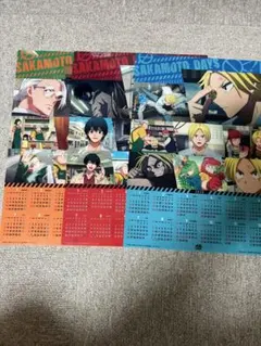 SAKAMOTO DAYS 2026クリアポスターカレンダー3種　おまけ付き