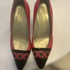 YVES SAINT LAURENT パンプス ピンク×ブラック 35 1/2のサムネイル