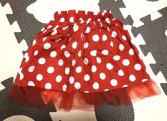 スカート ミニー ディズニー 水玉 女の子 80