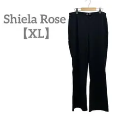 匿名配送✨Shiela Rose 【XL】パンツ ストレッチ 無地 ブラック