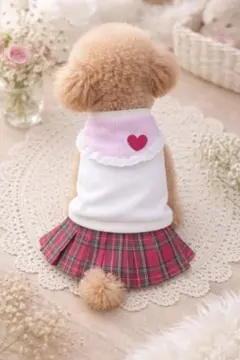 ままちゃん♡みるくここみ♡　犬服猫服ハンドメイド　ワンピース　わんちゃん 完成品犬服 猫服 ハンドメイド ワンピース わんちゃん - メルカリ