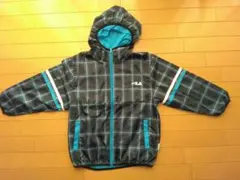 FILA チェック柄フード付きジャケット 130
