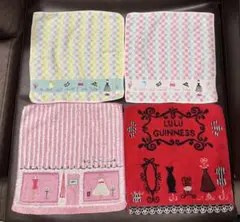 LULU GUINNESS ルルギネス ハンドタオル 4枚セット
