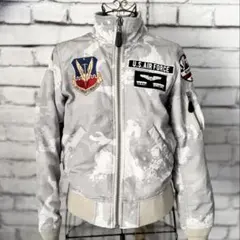【AVIREX】 MA-1 ジャケット 迷彩 70周年記念　レディースS