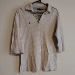 R.NEWBOLD ストライプ柄ポロシャツ 　サイズ訳あり価格