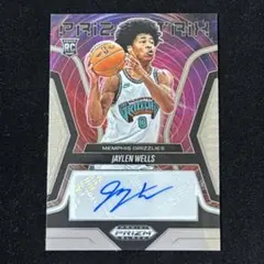Jaylen Wells ウェルズ Prizm Black RC Auto 直筆