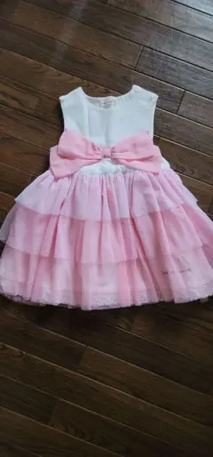 coeur a coeur ピンク ティアードドレス　95㎝