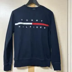 トミーヒルフィガー フレンチテリー スウェット ネイビー メンズ XS サイズ
