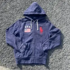 POLO RALPH LAUREN　ジップアップパーカー　ビックポニー