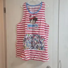 WHERE'S WALLY? ストライプエプロン M-Lサイズのサムネイル