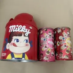昭和レトロゴミ箱　缶　5点まとめて　近藤真彦　LARK ペコちゃん 昭和レトロゴミ箱 缶 5点まとめて 近藤真彦 LARK ペコちゃん