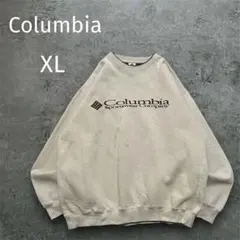 Columbia ロゴスウェット XL フェード感 オーバーサイズ 古着
