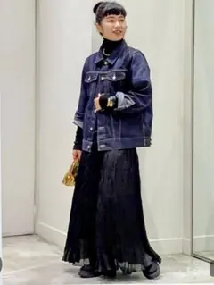 美品 Arpege story シアードットスカート SSサイズ ブラック - メルカリ
