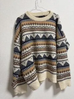 英国製 古着 80's ウールリッチ ハートアイ ニット セーター バーズアイ Woolrich バーズアイ ニット 古着 ハート 80s ノルディック柄 - メルカリ