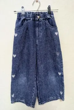 ハート刺繍デニムパンツ 130