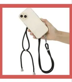 3coins スマホストラップホルダー スマホストラップ　ブラック