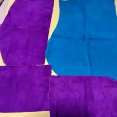 スエード生地端切れ