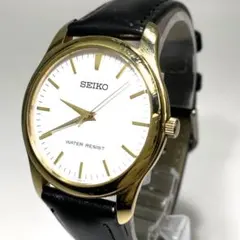SEIKO 腕時計 7N01-0DE0 ブラックレザー 箱なし - メルカリ