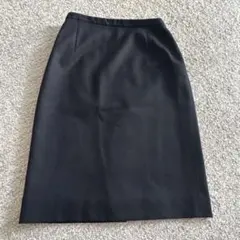 極美品 BURBERRY バーバリーロンドン スカート カシミヤ 羊毛 ブラック