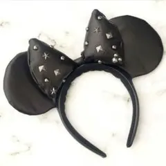【東京ディズニーリゾート限定】カチューシャ　ミニー　レザー　スタッズ