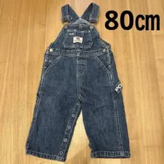 美品・POLO JEANS CO. デニムオーバーオール 80〜90cm デニム