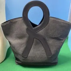 ロベルタディカメリーノ Roberta di Camerino布X革ハンドバック