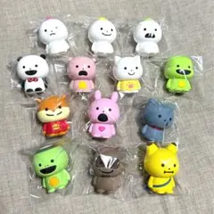かおもじん　ぬいぐるみマスコットセット　奇ぐるみ　アニマル　　顔文字ニャンコ かおもじん ぬいぐるみマスコットセット 奇ぐるみ アニマル 顔文字