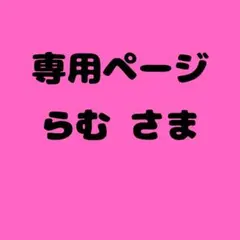 らむ 様　専用ページ