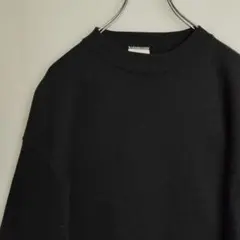 DISCUS スウェット トレーナー 無地スウェット ブラック 裏起毛 USA製