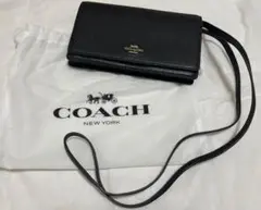 COACH 2WAY チェーンショルダーバッグ 黒 レザー F34602 - メルカリ
