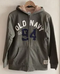 〈訳あり〉　OLDNAVY あったか　フード　ジャンパー　カーキ　XL（S）