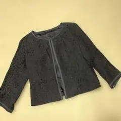 Karl Park Lane ノーカラージャケット 9号 レース　ネイビーのサムネイル