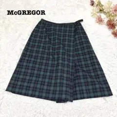 s.1318【マクレガー】パンスカ キュロット チェック柄 ガーリー グリーン系