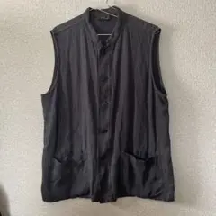 90's agnes b linen coverall vest