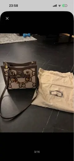GUCCI バンブー ジャンボGG ミニ トートバッグ