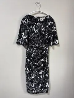 美品インポートボタニカルジャージーワンピース
