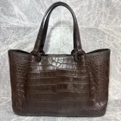 ⭐︎JRA⭐︎ クロコダイル　ハンドバッグ　ブラウン系