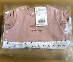 【新品】カバーオール スカラップ袖 80cm 女の子 ベビー