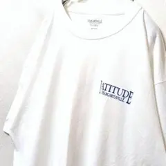 マーガリータビル ラチチュード ロゴ Tシャツ ホワイト 白 XL 古着