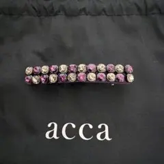 ⭐︎きらきら⭐︎ accaアッカ　バレッタ パープル紫ラインストーンのサムネイル