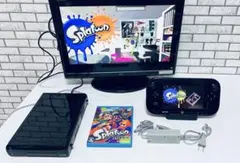 WiiU 黒 32GB + Splatoon(動作確認済み)