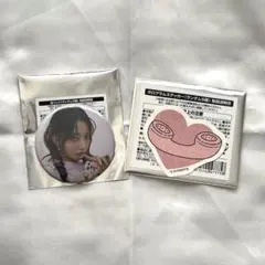 LE SSERAFIM CAFE ルセラカフェ 缶バッジ  ステッカー　サクラ