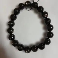 ✨漆黒の輝き✨ハイパーシーン ブレスレット 8.6mm 魔除け お守り 1061 